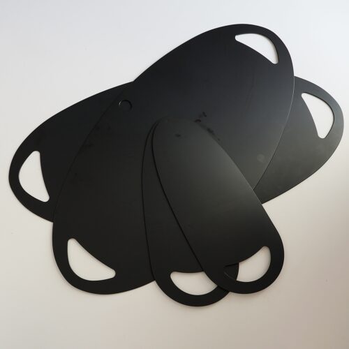 Das Set von 4 ovalen Flexi Board